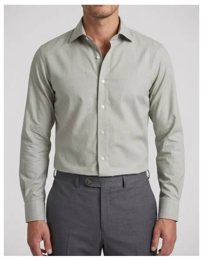 Institchu Whitman Grey Cotton Shirt