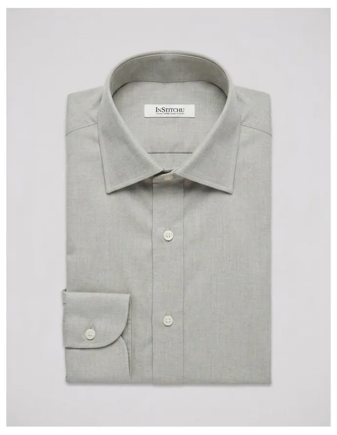 Institchu Whitman Grey Cotton Shirt