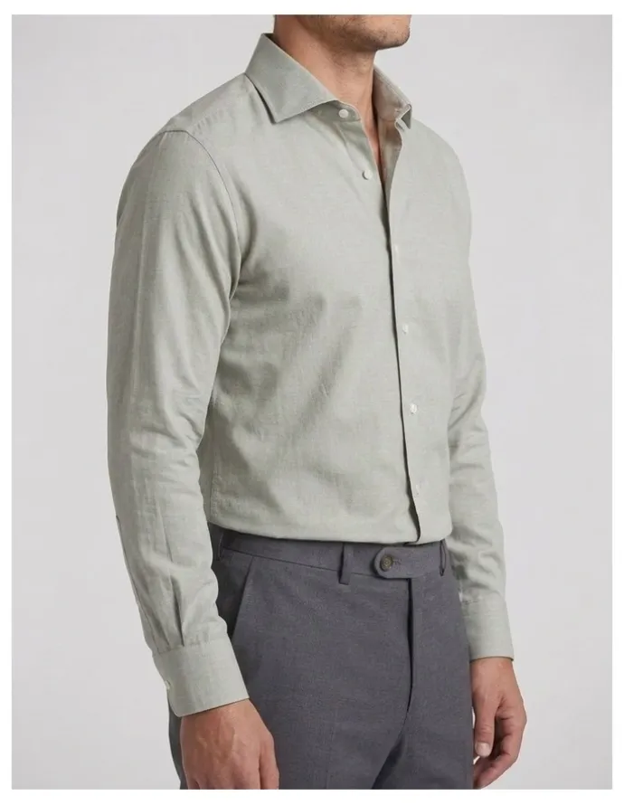 Institchu Whitman Grey Cotton Shirt