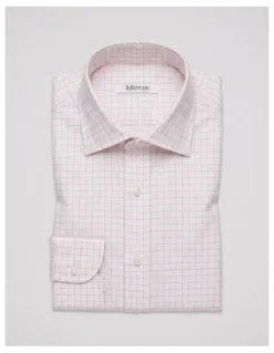 Institchu Wilde Pink Windowpane Cotton Shirt