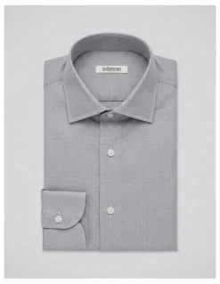Institchu Wilson Grey Pincheck Cotton Shirt