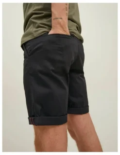 Jack & Jones Bowie Stretch Chino Shorts in Black