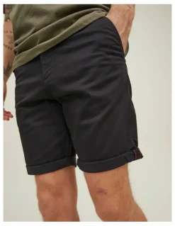 Jack & Jones Bowie Stretch Chino Shorts in Black