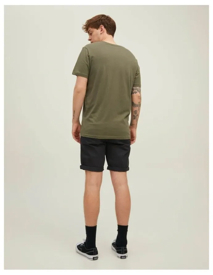 Jack & Jones Bowie Stretch Chino Shorts in Black