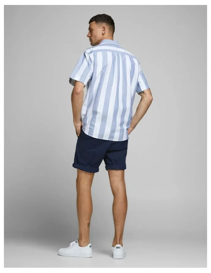 Jack & Jones Bowie Stretch Chino Shorts in Navy