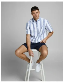 Jack & Jones Bowie Stretch Chino Shorts in Navy