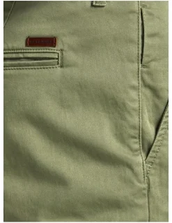 Jack & Jones Bowie Stretch Slim Fit Chino Shorts in Deep Lichen Green
