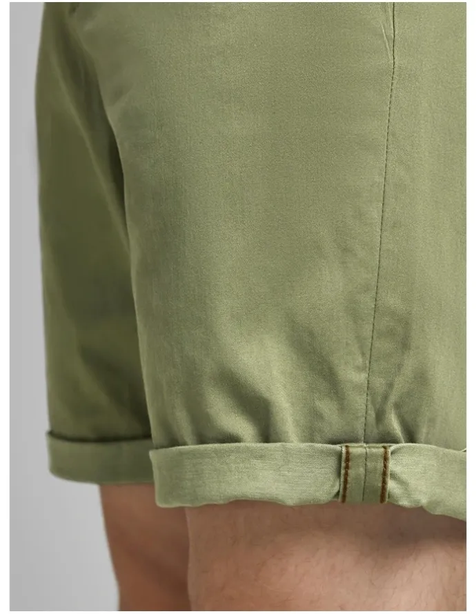 Jack & Jones Bowie Stretch Slim Fit Chino Shorts in Deep Lichen Green