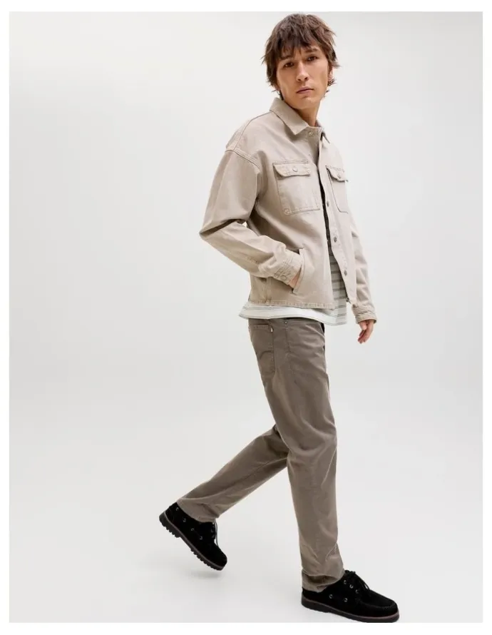 Jack & Jones Clark Finn Pants in Grey