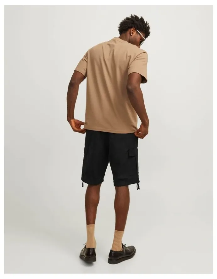 Jack & Jones Cole Barkley Cargo Shorts in Black