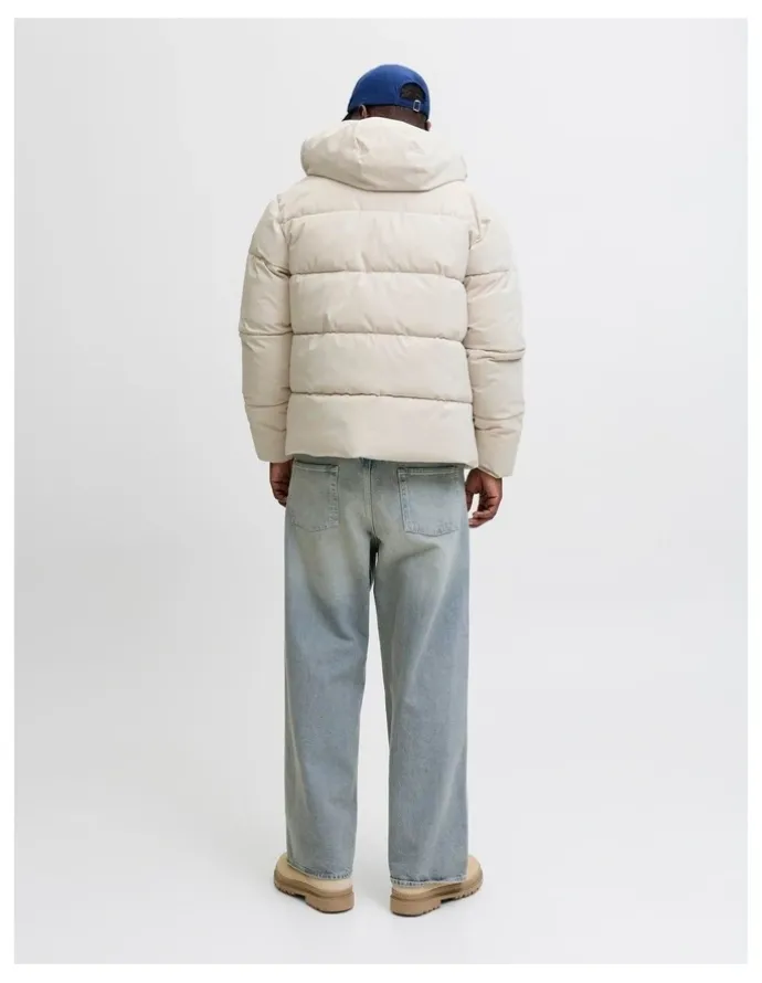 Jack & Jones Global Puffer Jacket in White