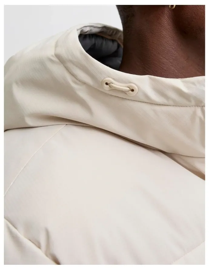 Jack & Jones Global Puffer Jacket in White