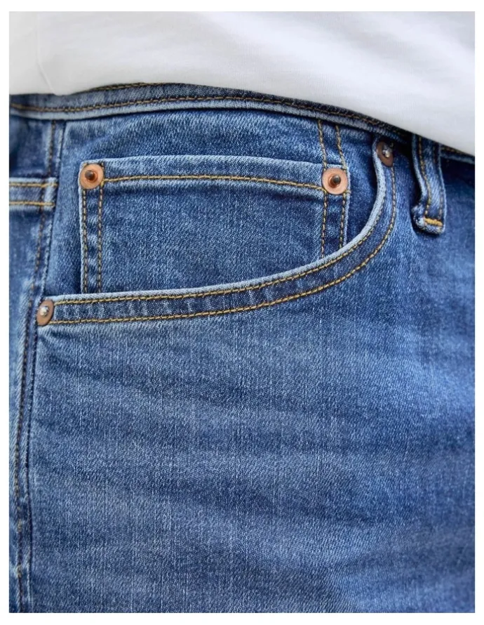 Jack & Jones JJIRICK Original Denim Shorts in Blue