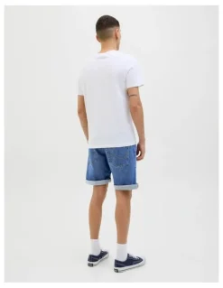 Jack & Jones JJIRICK Original Denim Shorts in Blue