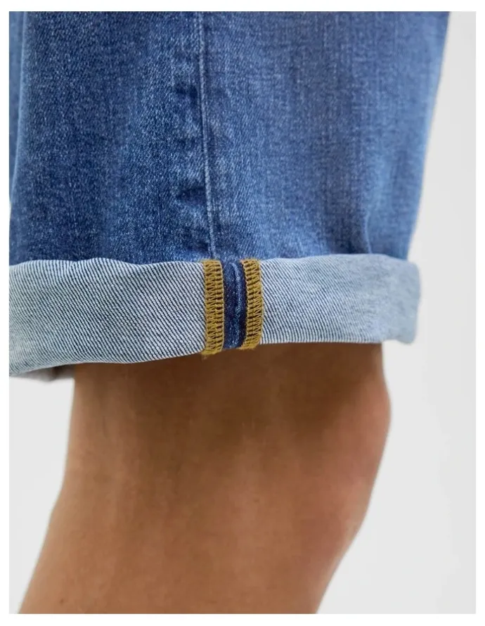 Jack & Jones JJIRICK Original Denim Shorts in Blue
