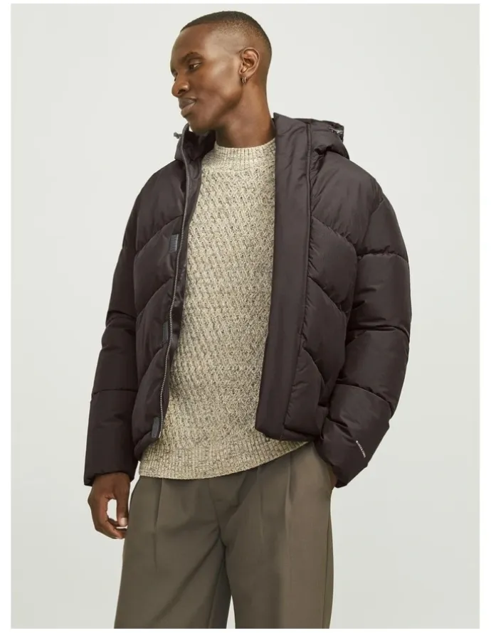 Jack & Jones Jjworld Puffer Jacket in Mulch