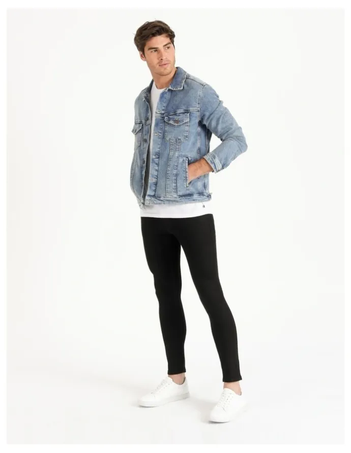 Jack & Jones Liam Original Stretch Skinny Jeans in Black