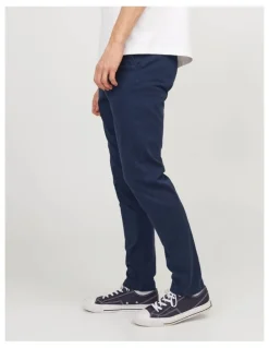 Jack & Jones Marco Bowie Slim Chino Pants Navy Blazer