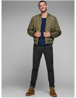 Jack & Jones Marco Bowie Slim Fit Chino Pant in Black