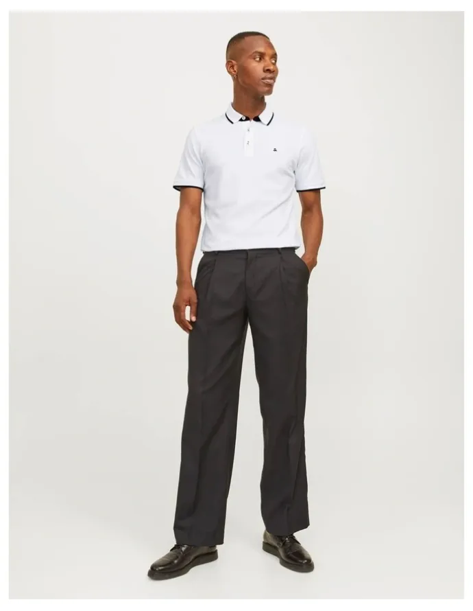 Jack & Jones Paulos Short Sleeve Polo in White
