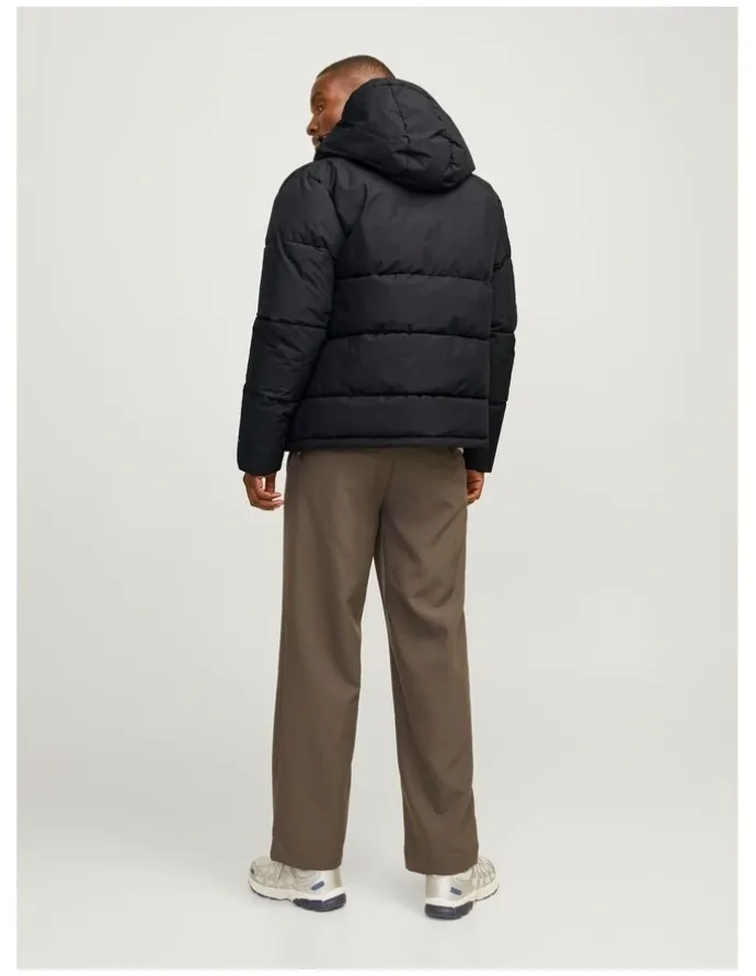 Jack & Jones World Puffer Jacket in Black