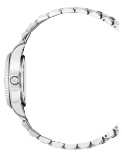 Jacques Du Manoir Swiss Inspiration Roman Strap Watch 34mm in Silver