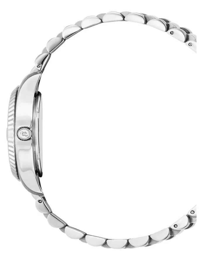 Jacques Du Manoir Swiss Inspiration Roman Strap Watch 34mm in Silver
