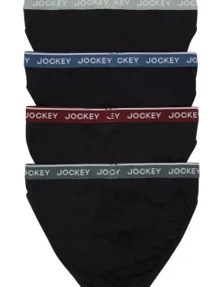 Jockey Brief 4 Pack in Black