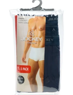 Jockey Classic Y-front Brief 3 Pack in Navy
