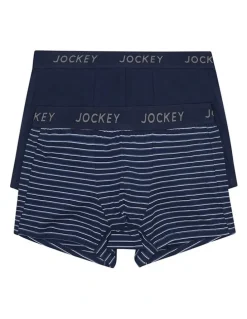 Jockey Comfort Classics Trunk 2 Pack in Deepest Navy