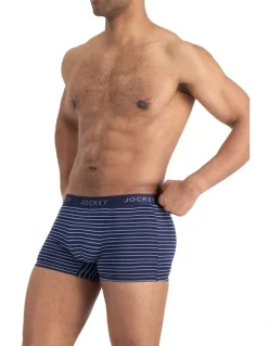 Jockey Comfort Classics Trunk 2 Pack in Deepest Navy
