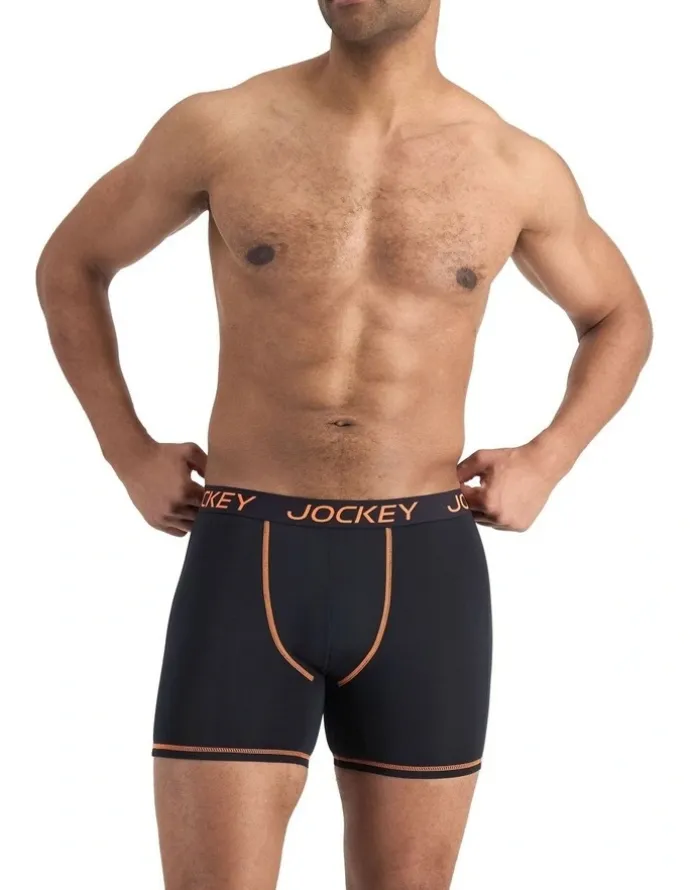 Jockey Performance Active Midway Micro Trunk 2 Pack in Black