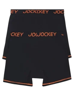 Jockey Performance Active Midway Micro Trunk 2 Pack in Black