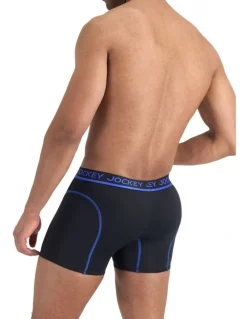 Jockey Performance Mesh Midway Trunks in Black