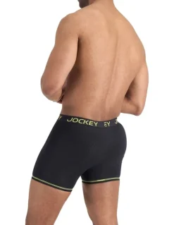 Jockey Performance Active Midway Cotton 2 Pack in Black