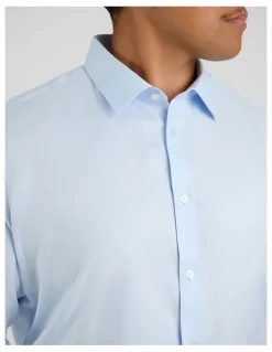 Johnny Bigg Ace Easycare Twill Dress Shirt in Sky