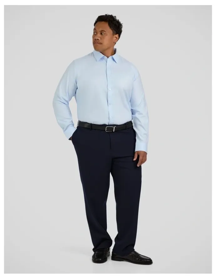 Johnny Bigg Ace Easycare Twill Dress Shirt in Sky