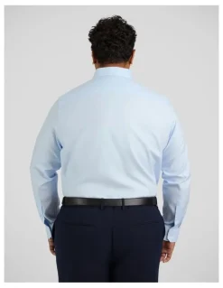 Johnny Bigg Ace Easycare Twill Dress Shirt in Sky