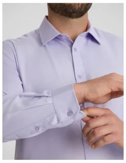 Johnny Bigg Ace Easycare Twill Dress Shirt in Lilac