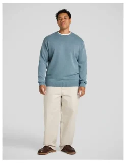 Johnny Bigg Acid Wash Sweater in Blue