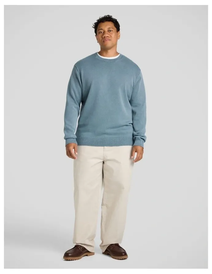 Johnny Bigg Acid Wash Sweater in Blue