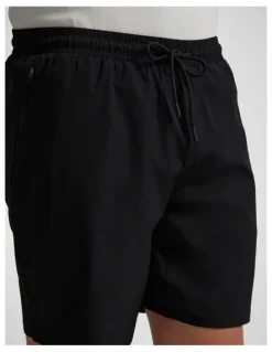 Johnny Bigg Active Woven Stretch Shorts in Black