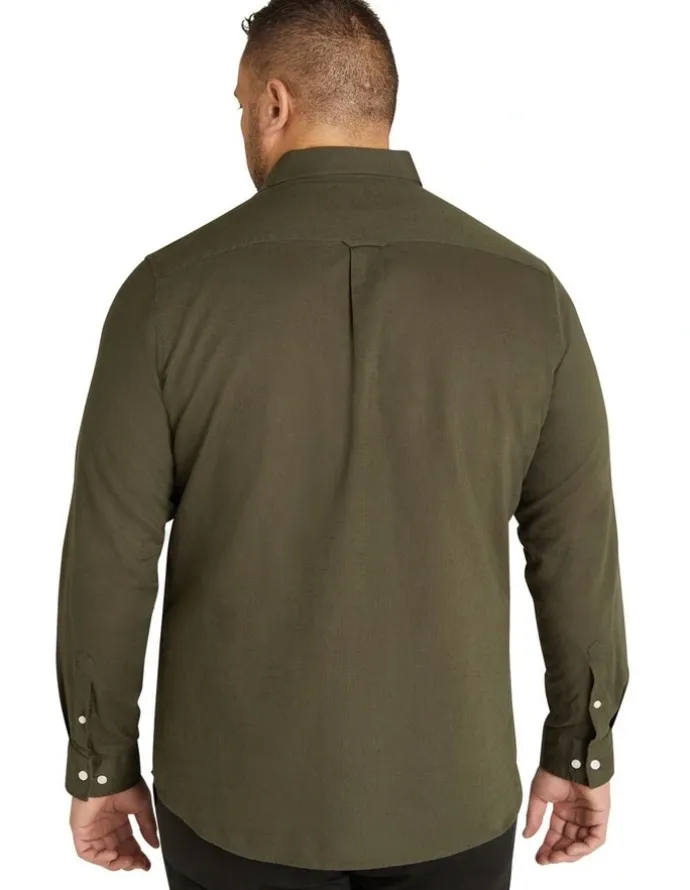 Johnny Bigg Anders Linen Shirt in Olive