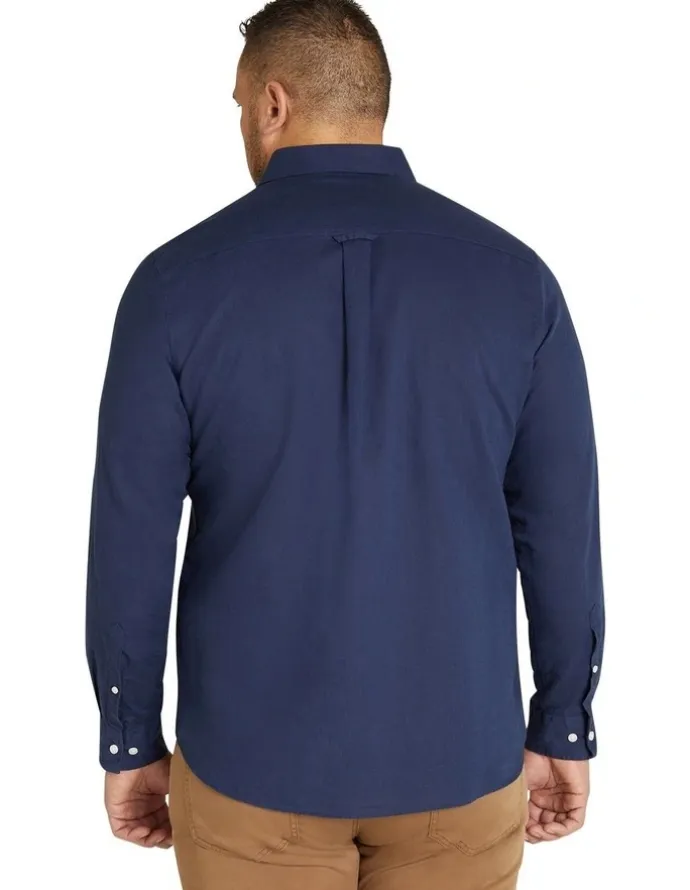 Johnny Bigg Anders Linen Shirt in Navy