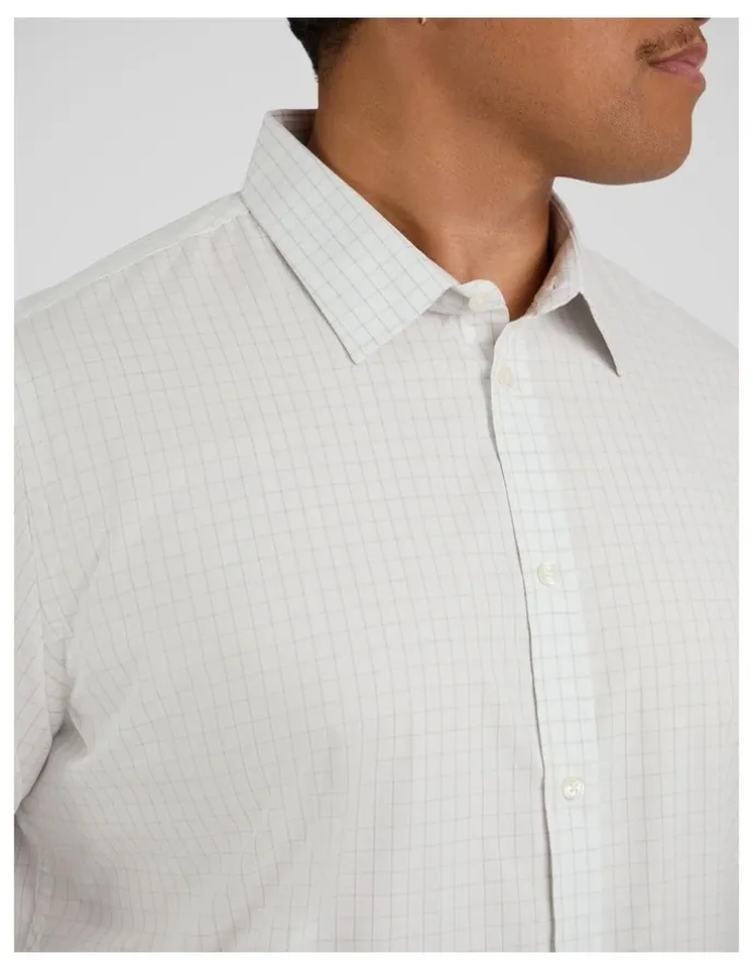 Johnny Bigg Apollo Check Shirt in White