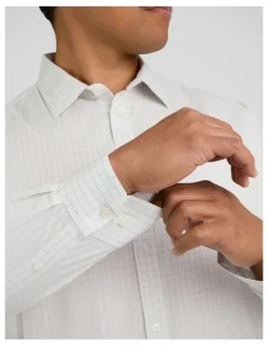 Johnny Bigg Apollo Check Shirt in White