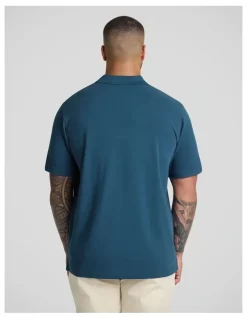 Johnny Bigg Asher Pique Polo in Teal