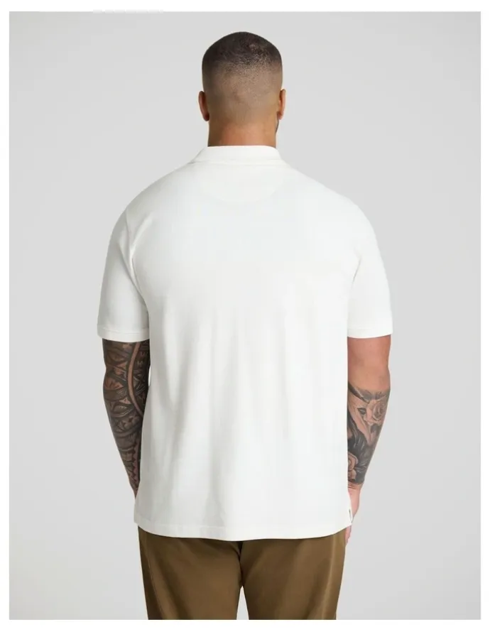 Johnny Bigg Asher Pique Polo in White
