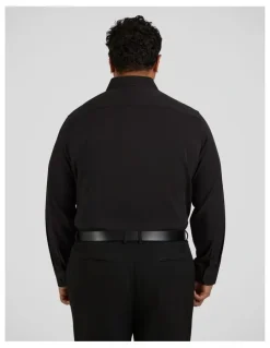 Johnny Bigg Atlas Modal Dress Shirt in Black