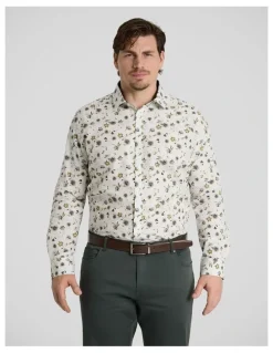 Johnny Bigg Baillie Floral Shirt in White